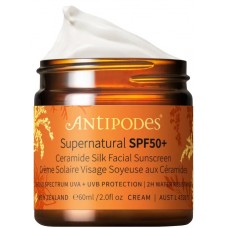 Antipodes Supernatural sejas aizsargkrēms no saules ar keramīdiem SPF50+, 60ml